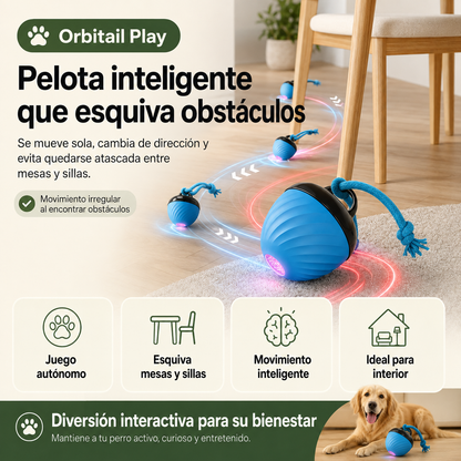 Orbitail Play – La pelota interactiva que mantiene a tus mascotas entretenidas