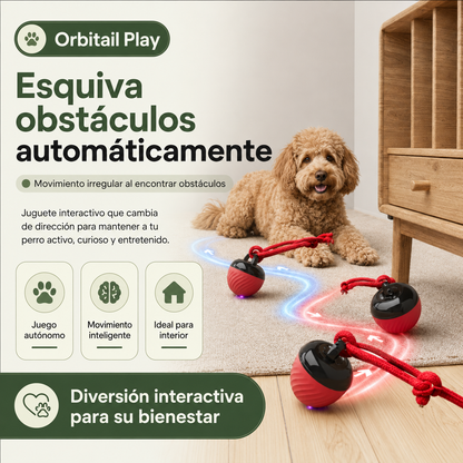 Orbitail Play – La pelota interactiva que mantiene a tus mascotas entretenidas